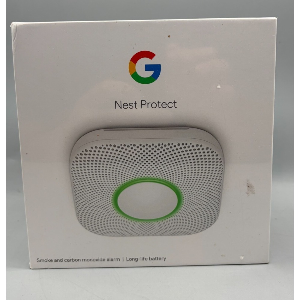 Google Nest Protect Battery Carbon Monoxide Smoke Detector - S3000BWES - Sealed